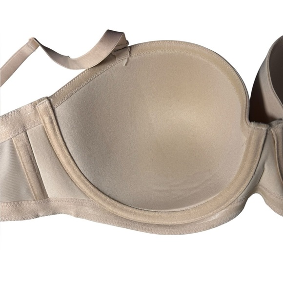 Wacoal Red Carpet Strapless Underwire Bra size 38D- style 854119 - Natural Nude - Picture 10 of 13